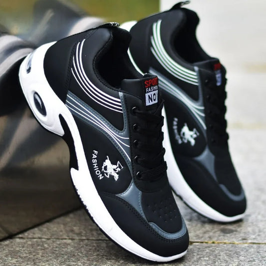Maxy Fashion Men's Sneakers Platform Man Casual Sports Shoes Round Headed Rubber Wear-resisting Running Trainers shoes