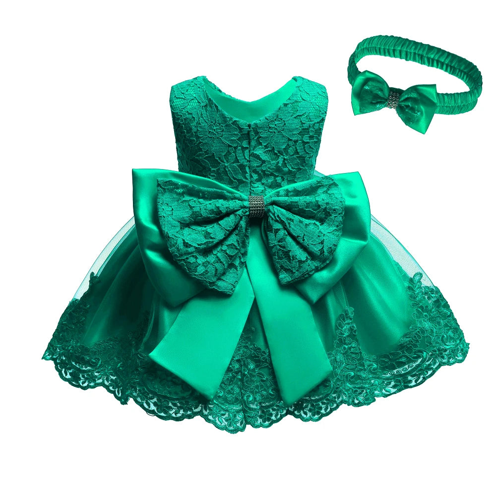 Maxy Hot Selling 0-5 Years Girl Dress Red Princess Party Dresses For Baby 1 year Girls Toddler Christening Gown Newborn Kids Clothes