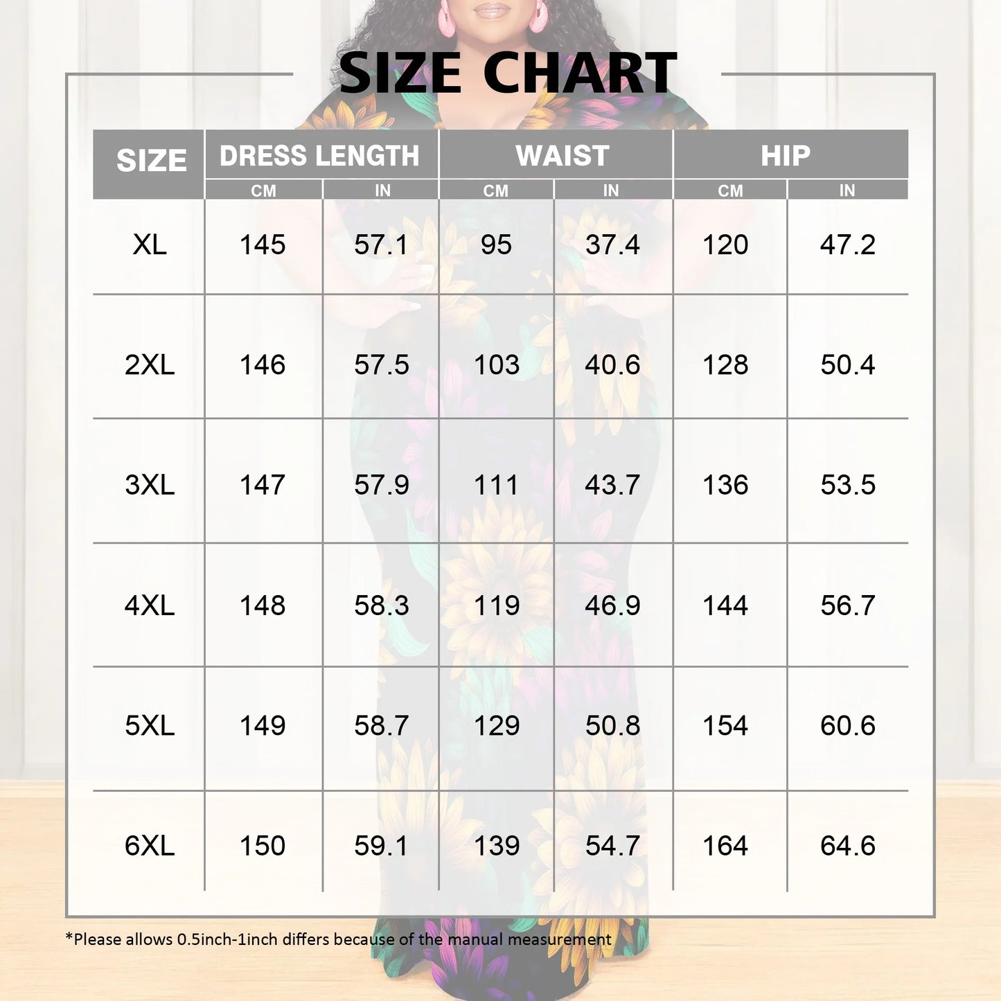 Maxy Plus Size Floral Print Dress V Neck Summer Casual Elegant Long Dress for Women