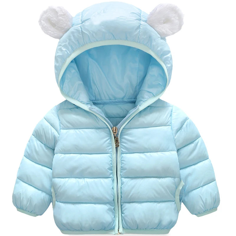 Toddler Kids Autumn Winter Baby Boys Girls Jackets Coats Outerwear Hooded Down Jacket Clothes Parkas Children Cothing