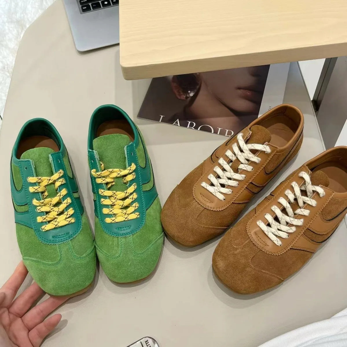 Maxy IPPEUM Women's Sneakers Flats Trainers New Arrivals Solt Brown Women Comfortable Casual Shoes