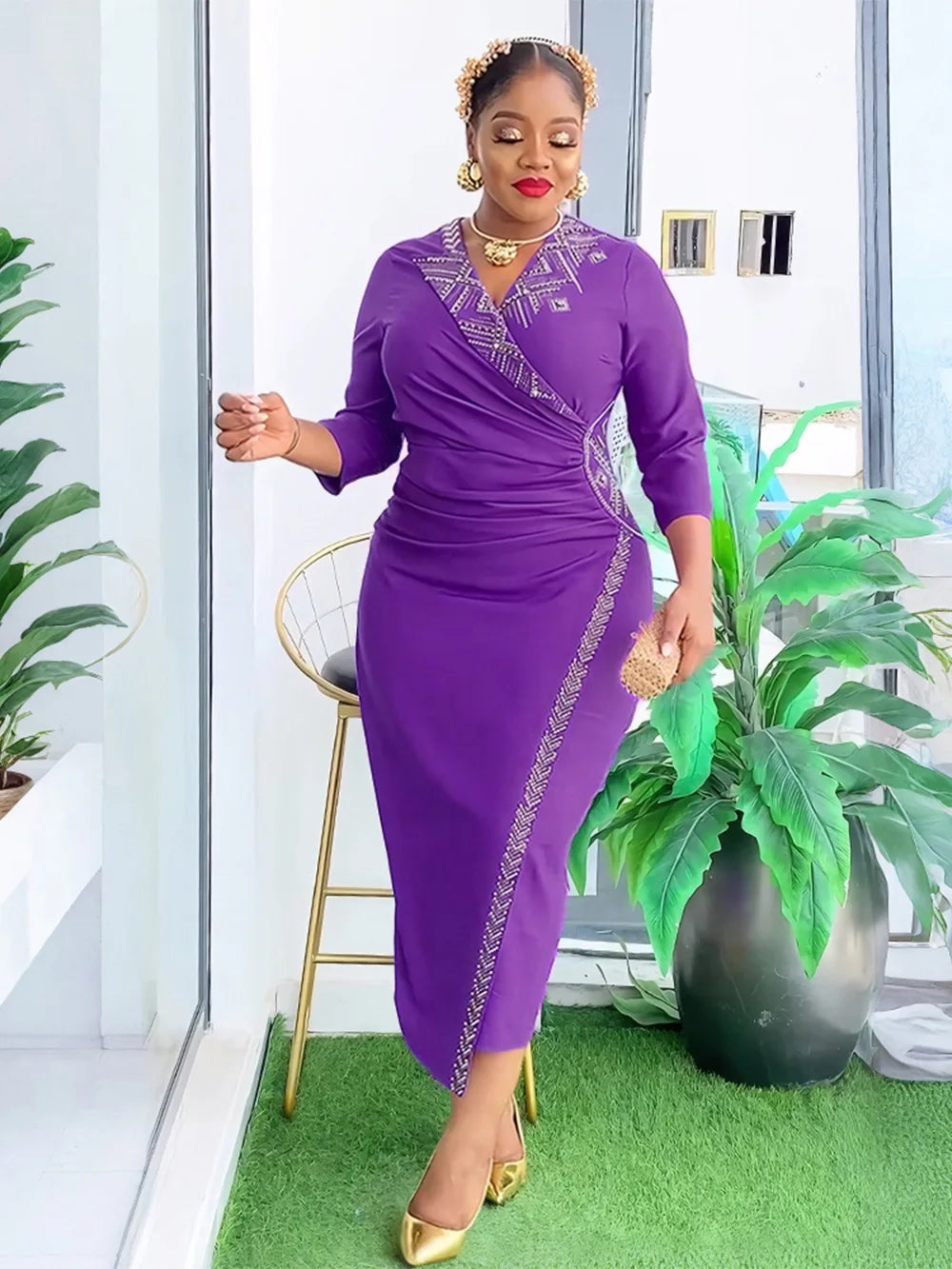 Amay Dresses for Women Plus Size Clothes Elegant Muslim Wedding Party Long Dress Dashiki Ankara Turkey Outfits Gown