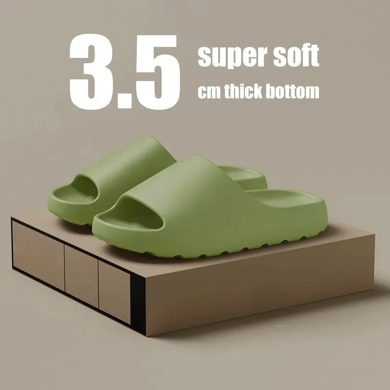 Maxy Coconut Slippers Cloud Thick-soled Sandals Summer Fashion Soft Bottom Beach Men Slippers Women's Sandals  EVA Slides
