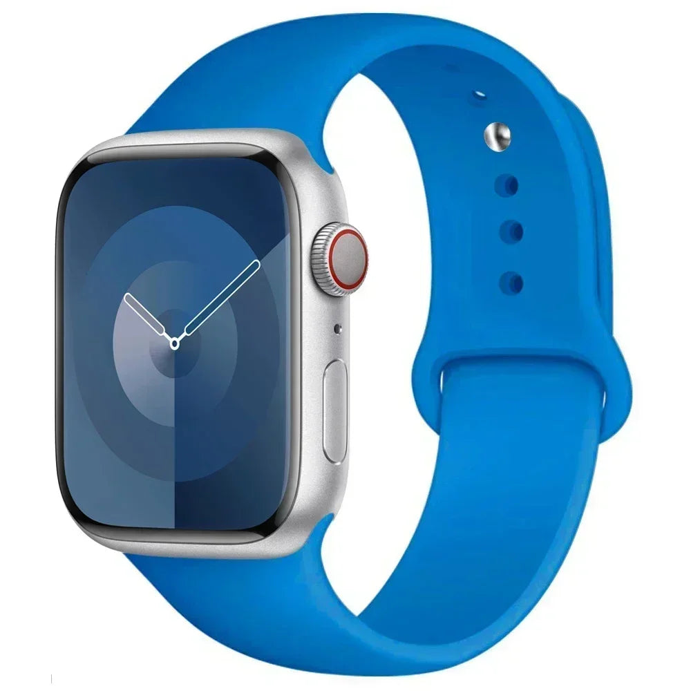 Maxy Silicone Band For Apple Watch strap 44mm 45mm 40mm 41mm 42-46mm sport bracelet iwatch series 8 7 6 5 4 9 10 11 SE-Ultra 2/3 49mm