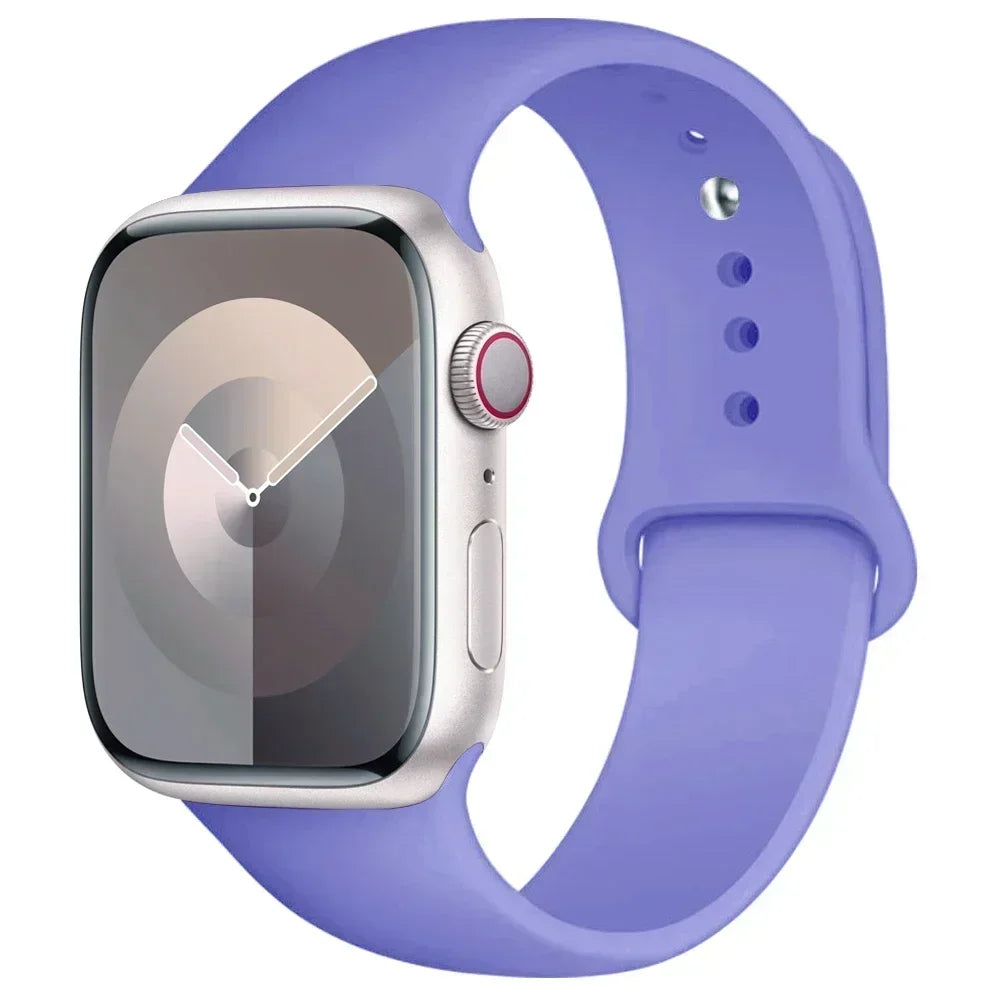 Maxy Silicone Band For Apple Watch strap 44mm 45mm 40mm 41mm 42-46mm sport bracelet iwatch series 8 7 6 5 4 9 10 11 SE-Ultra 2/3 49mm
