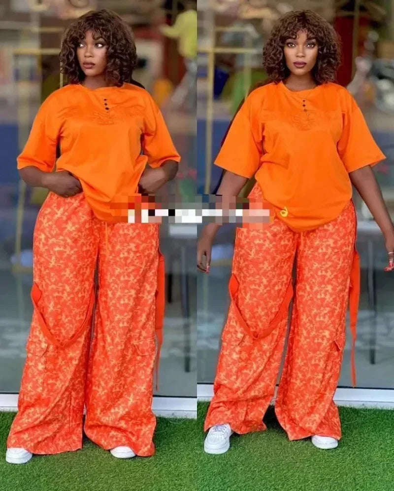 Amay 2 Piece Women Sets Dashiki New Arrival Summer Autumn Matching Sets Two Pieces Sets Top Pants Suits Outfits Clothing