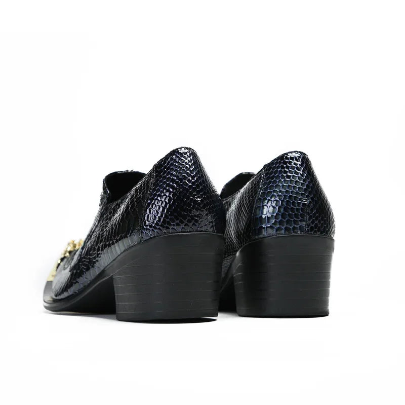 Amay Chaussure Italian Black Pointed Toe Wedding Party Oxfords Large Size Office Business Male Dress Shoes Formal Men Leather Shoes