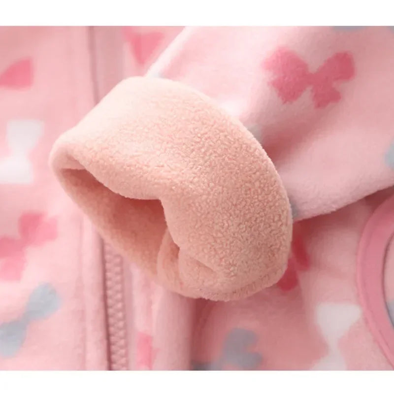 New Autumn Winter Fashion Children Girl Clothes Baby Jacket Kids Cute Thick Coat Toddler Casual Cotton Costume Infant Sportswear