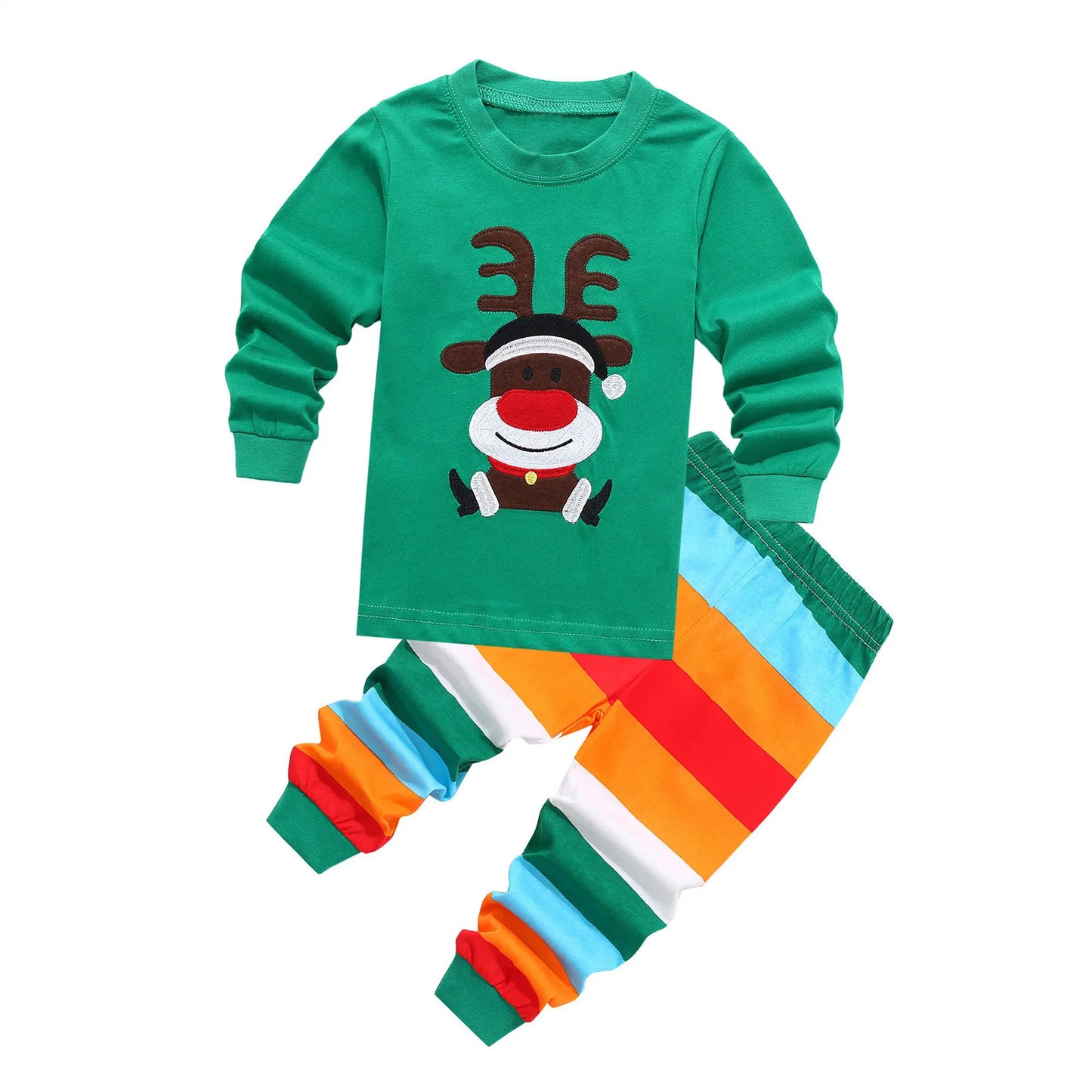 Maxy Christmas Baby Pajamas For Girls Boys Santa Claus XMAS Pajamas Set Cotton Pjs Toddler New Year Sleepwear Kids Clothes Casual Set
