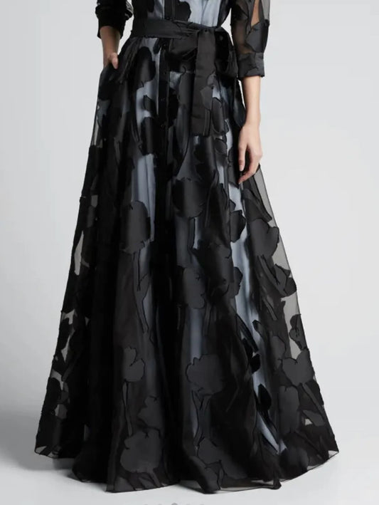 Maxy Summer Dress Women Jacquard Mesh Dress No Lining Transparent Club Party Sexy Knotted Waist Maxy Dresses