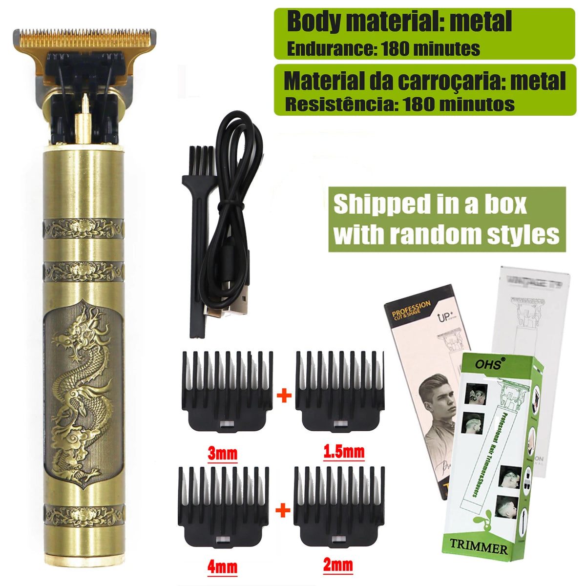 Maxy Vintage T9 Hair Clipper Beard Shaving Body Hair Trimmer Clippers Electric Men Haircut Machine 0mm Barber Shaver