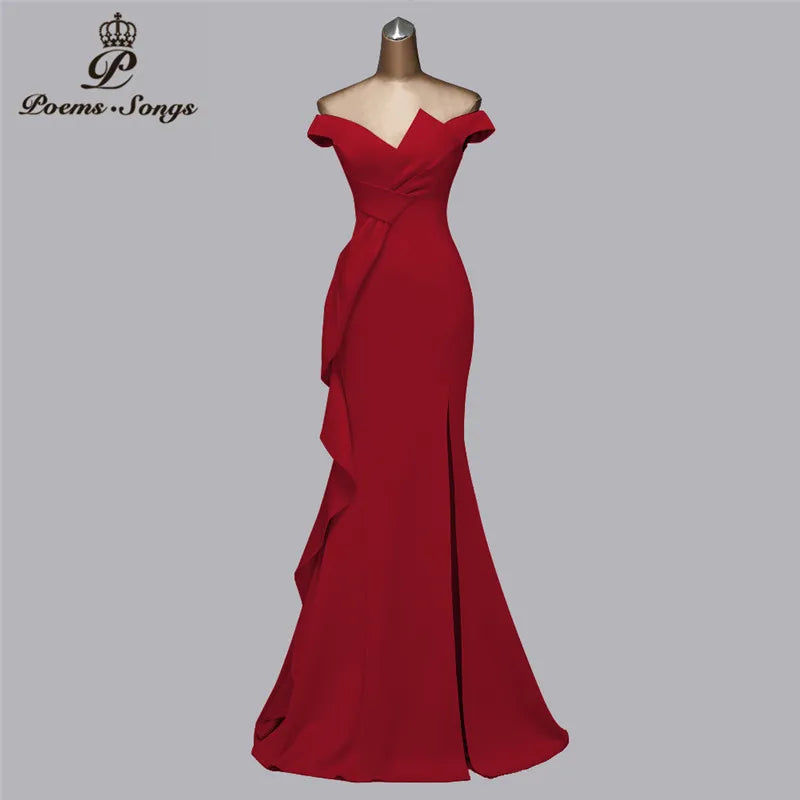 Maxy Beautiful new candy color evening dresses greed dress prom dresses mermaid vestidos de fiesta de noche women dress elegant