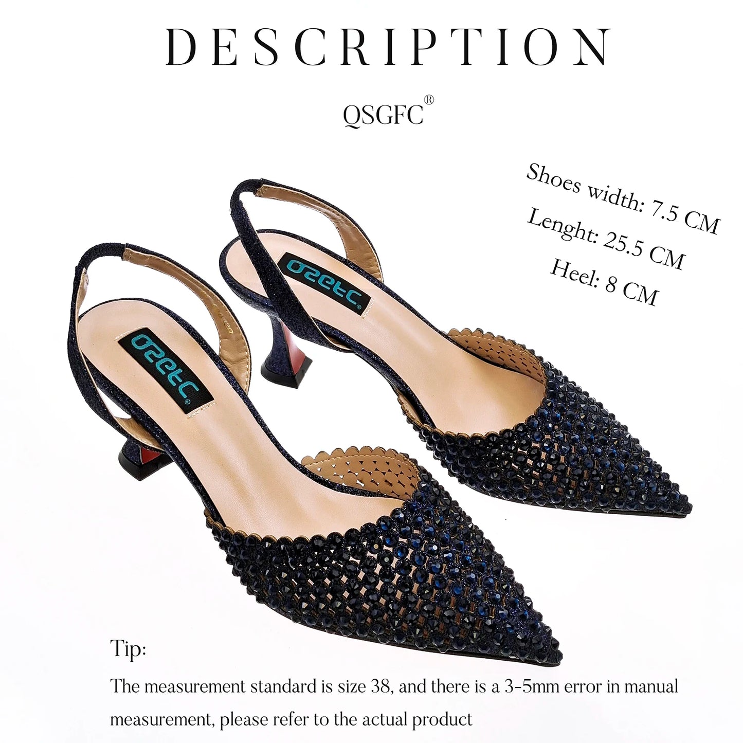New Maxy Design Simple and Elegant Colorful Rhinestones Rainbow Color Women's Shoes and Party Wedding Bags