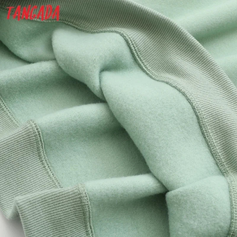Maxy Tangara Winter Family Set Kids Costume Oversized Top Pocekt Women 100% Cotton Fleece Hoodies Sweatshirt Dress 6L50