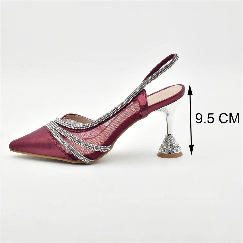 Maxy Fashion Party Italian Shoe Bag Set Ladies Shoe with Matching Bag Set 2024 Designer Shoes Women Luxury