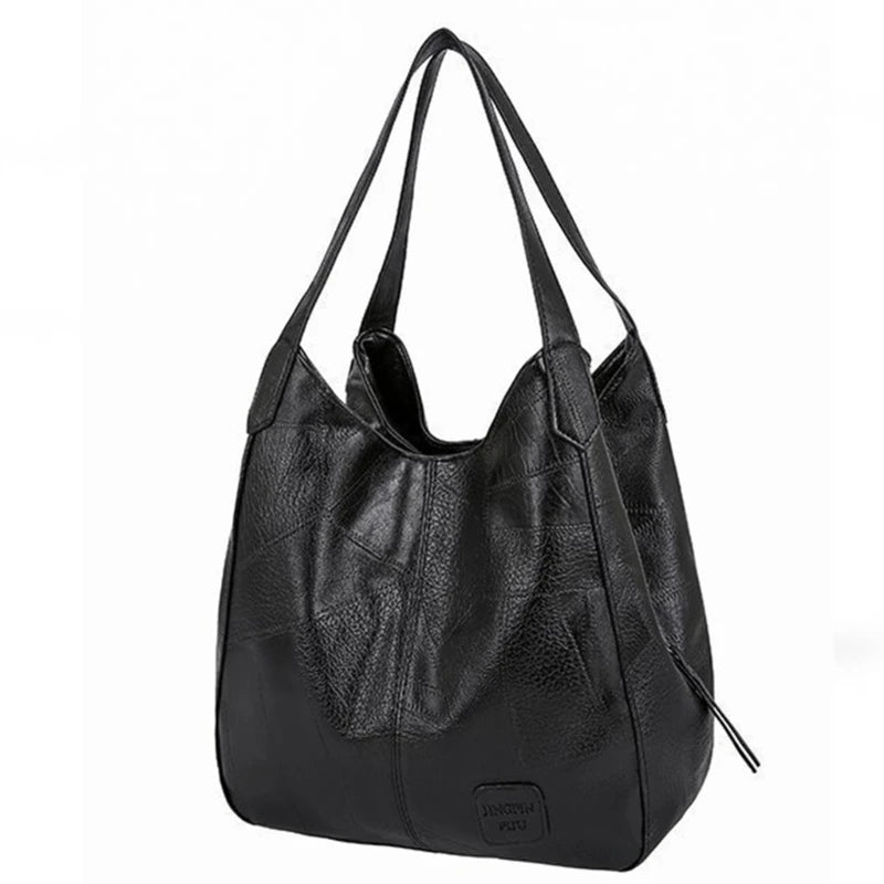 Maxy Women's Handbags Soft PU-Leather Shoulder Bags Ladies All-matching Shopping Dating Bag Large Capacity Crossbody Bag Gift