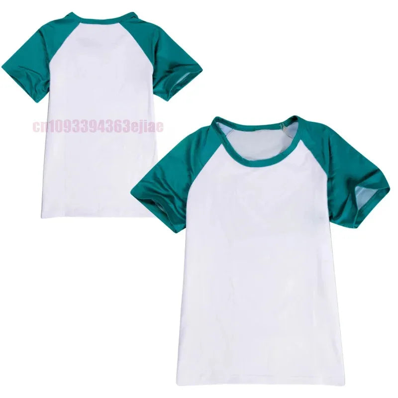 Maxy New Squid Teenagers Sportswear Sweatshirt Player 456 Cosplay Costume 230 Thanos Tracksuit Jacket T-shirt Pant ★❤♡★