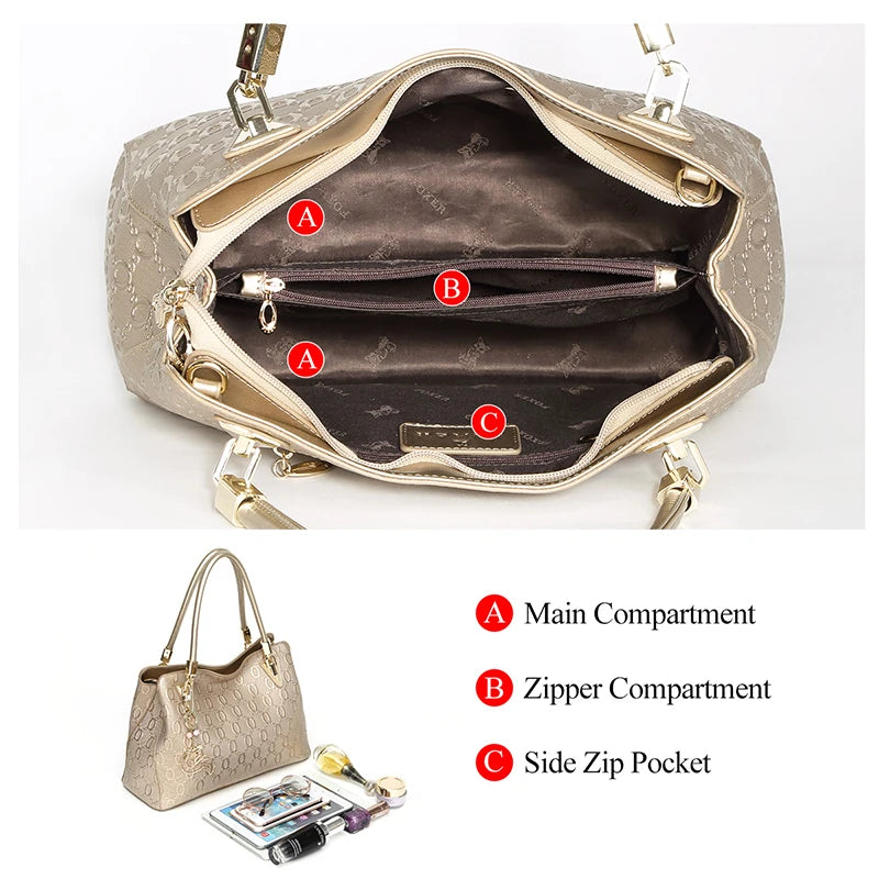 Maxy FOXER Women Big Cowhide Shoulder Bag Female Split Leather Handbag Fashion Lady Tote Large Capacity Top Handle Bag