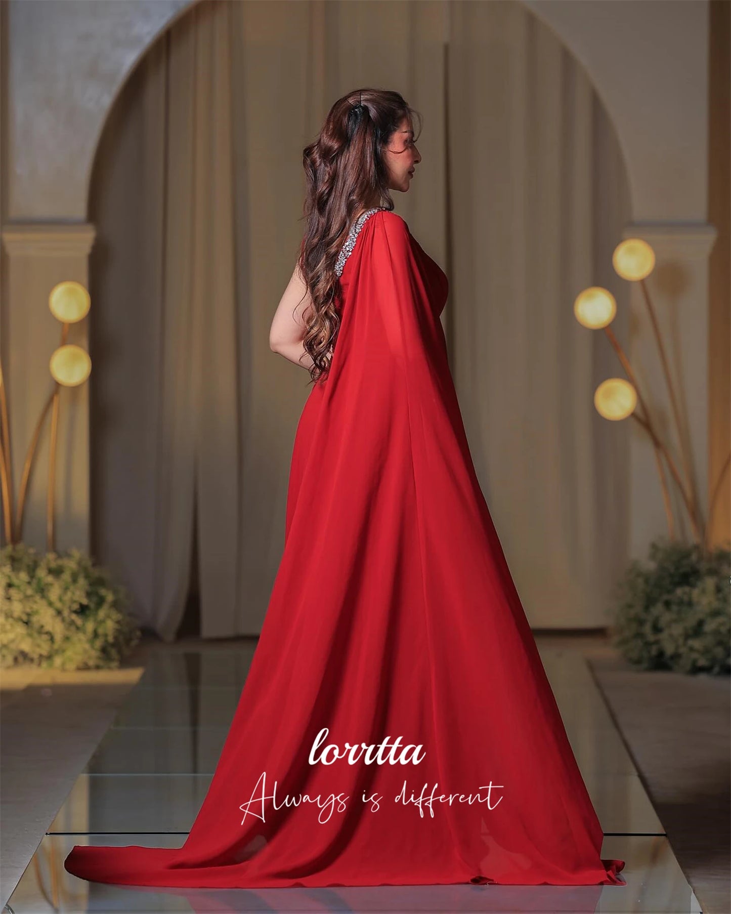Lorrtta Customized Women Evening Dress for Wedding Guest Elegant Party Dresses Special Occasion Dress Ball Gowns فساتين سهرة