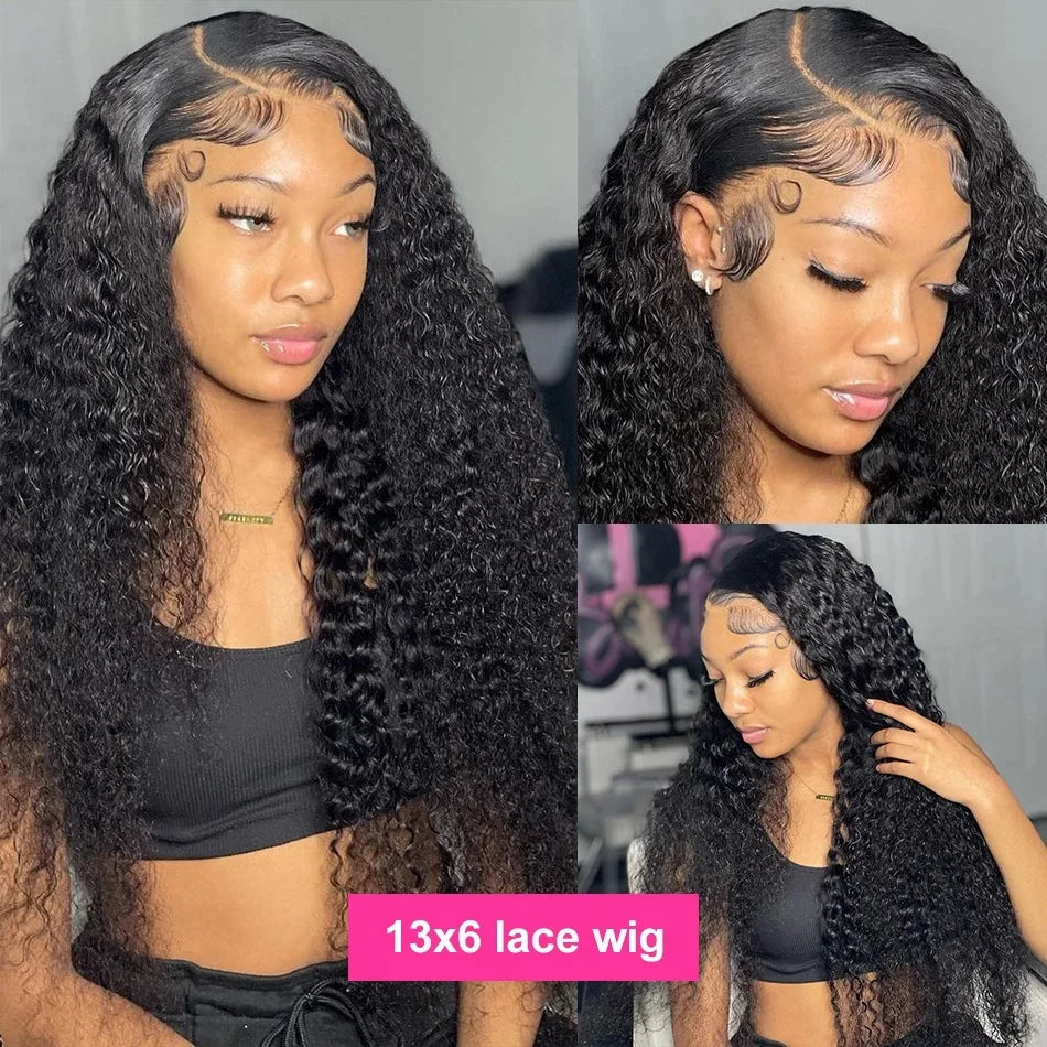 Maxy hd lace wig 13x6 human hair Curly Wig For Women choice Pre Plucked 40 Inch Loose Deep Wave Water wave Frontal Wigs