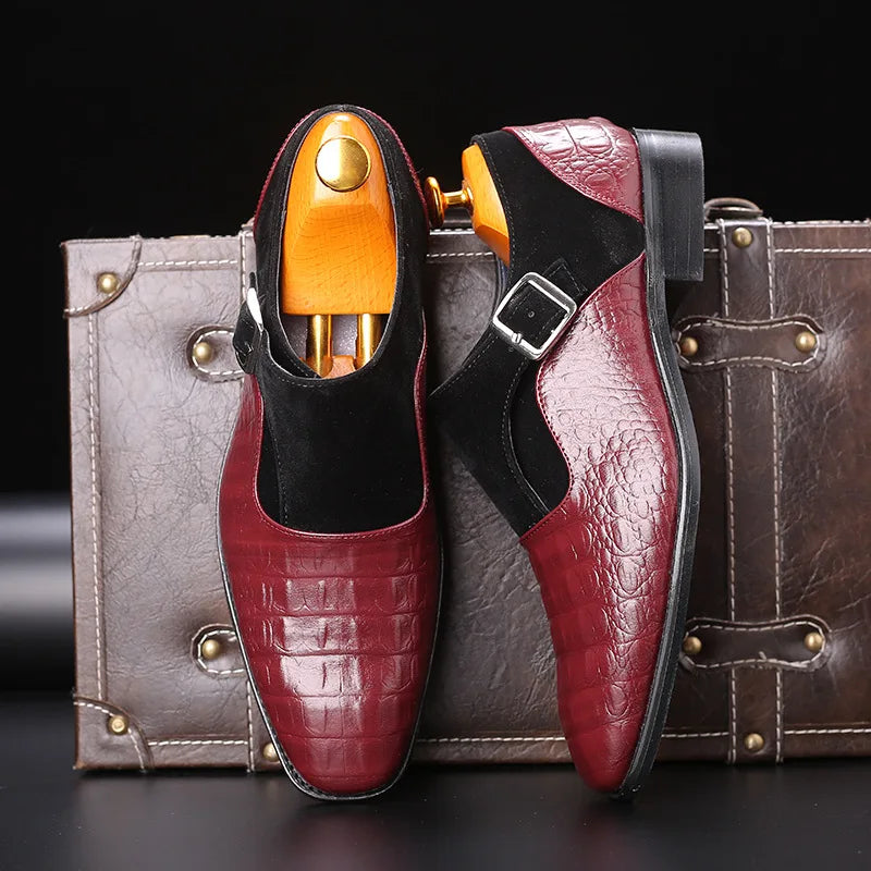 Amay Italian Fashion Suede Oxford Shoes For Mens Large Sizes Formal Leather Footwear Dress Loafers Slip On Sapatos Tenis Masculino