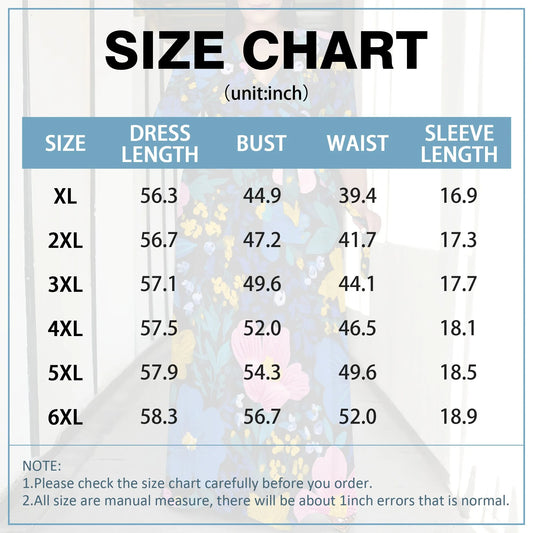 Maxy Plus Size Women's 3/4 Sleeve V-Neck Floral Print Wrap Maxy Dress Elegant Bohemian Casual Dress