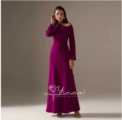 Maxy customized Evening Dress Ankle Length Short Sleeves Summer Elegant Wedding Party Gowns For Women Arab dress