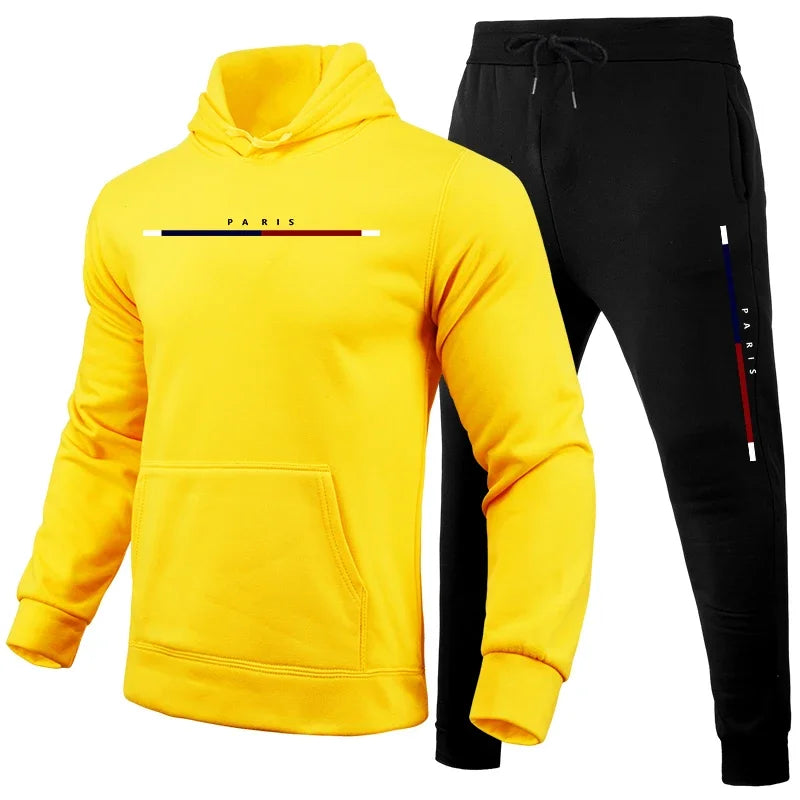 Maxy Sports Outdoors Hot Sales Men Two Piece Set Daily Men's Tracksuit Comfortable Hooded Sportswear Man Fashion Suits Jogging Simple