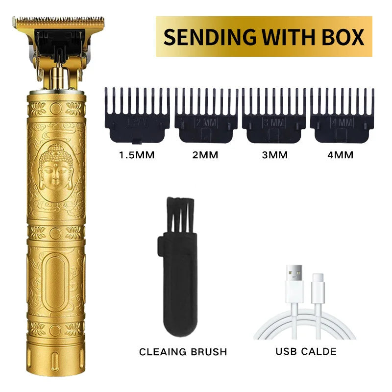 Maxy New Retro T9 Hair Clipper For Men, Electric Shaver, Rechargeable Hair Clipper, Portable Cordless Beard Trimmer