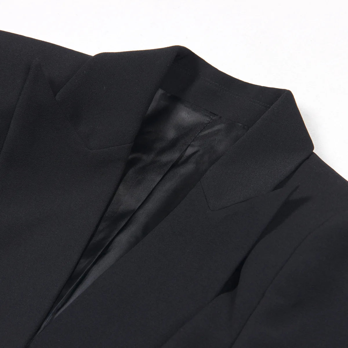 Maxy French Elegant Commuter Office Lady Business Sets Beads Single Buckle Suit Jacket High Waist Straight Pants Two-piece Set Women