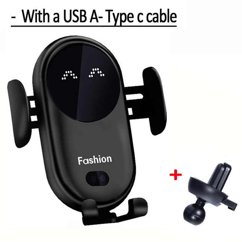 Maxy Wireless Charger Car Mount for Air Vent Mount Car Phone Holder Rotating Intelligent Infrared Fast Wireless Charging Charger