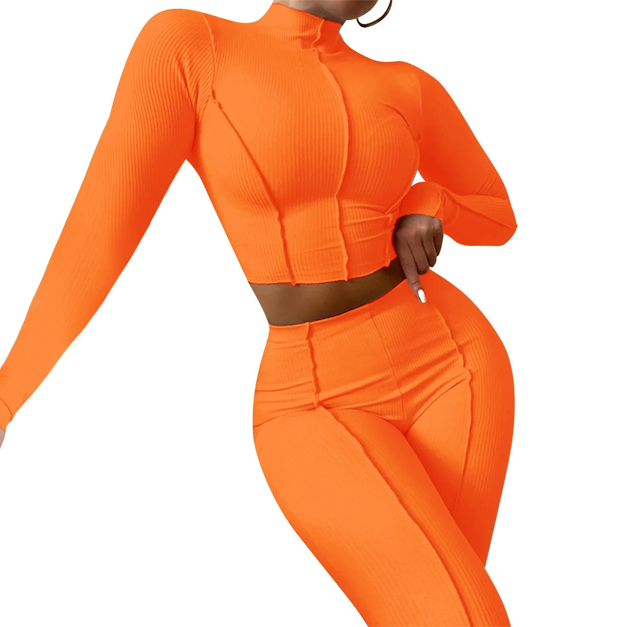 Maxy Fall Matching Set Women Two Piece Tracksuits 2pc Fitness Woman Yoga Tracksuit Set