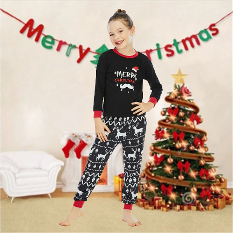Maxy Christmas Family Matching Clothes Mother Daughter Pajamas Father Son Sleepwear Kids Adult Xmas Costume Pajamas Party Clothing