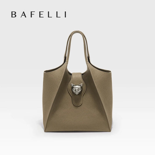 Maxy BAFELLI WOMEN'S HANDBAG TOTE TRAVEL BAGS GENUINE LEATHER CASUAL FASHION LUXURY BRAND UNISEX PURSE BUSINESS STYLISH DESIGNER