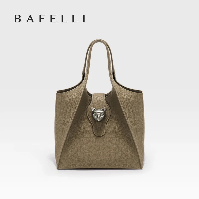 Maxy BAFELLI WOMEN'S HANDBAG TOTE TRAVEL BAGS GENUINE LEATHER CASUAL FASHION LUXURY BRAND UNISEX PURSE BUSINESS STYLISH DESIGNER