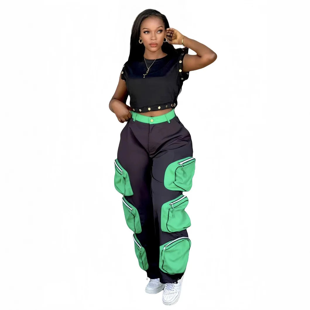 Maxy 2 Piece Women Set Dashiki African Clothes Summer Spring New Fashion Short Sleeve Top And Pants Suit Party Lady Matching Sets