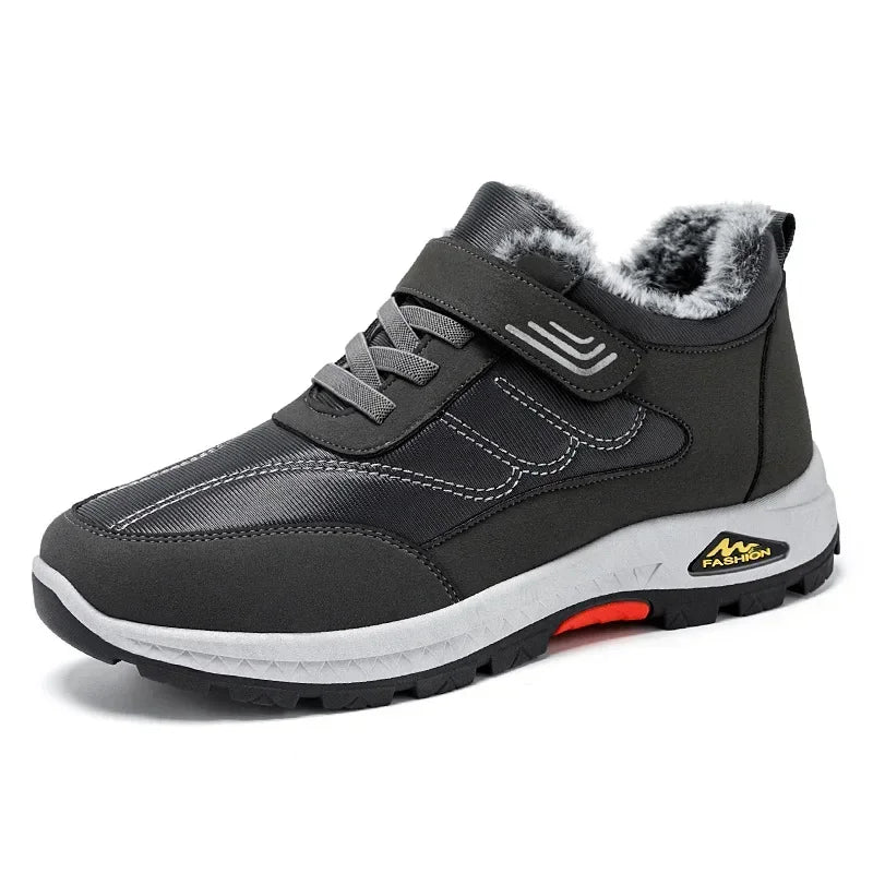 Maxy Plush Leather Waterproof Sneakers Climbing Hunting Shoes Men's Hiking Boot: Winter, Plush Leather. Waterproof. For Hunting.