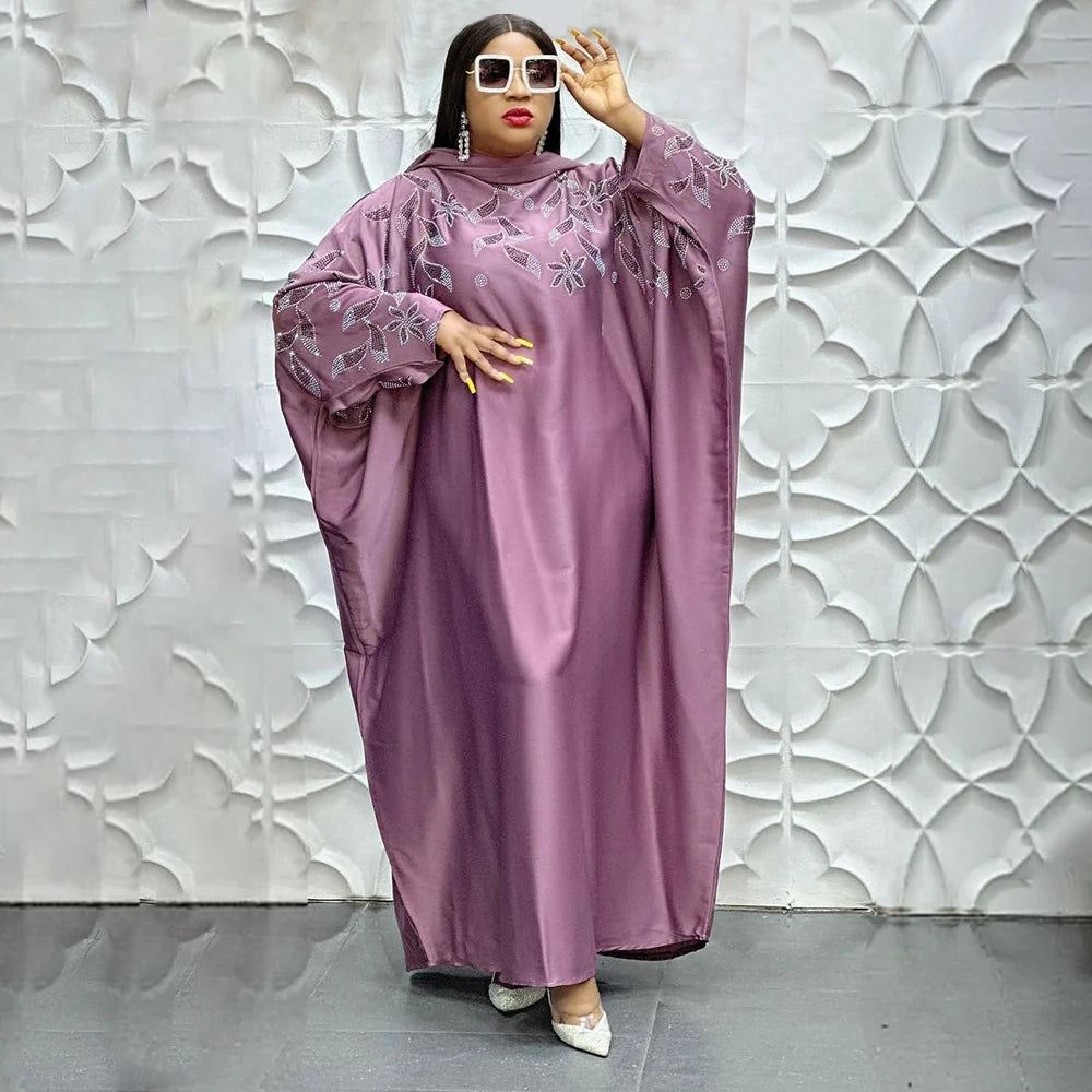 Maxy Abayas for Women Dubai Luxury African Muslim Fashion Dress Caftan Marocain Evening Party Dresses Boubou Robe Djellaba Femme