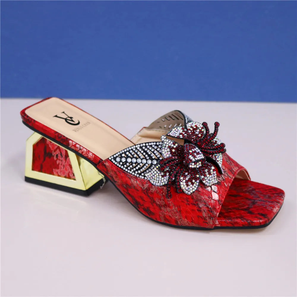 New Arrival Italian Shoe and Bag Set for Party In Women Summer High Heeled Shoes for Women Designer Shoes Women Luxury 2024