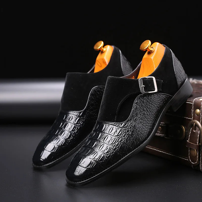 Amay Italian Fashion Suede Oxford Shoes For Mens Large Sizes Formal Leather Footwear Dress Loafers Slip On Sapatos Tenis Masculino