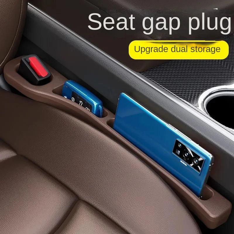 Maxy 2Pcs Car Seat Gap Plug Strip Proof Seat Gap Storage Organizer Side Seam Car Gap Filler Leak Interior Decoration Universal