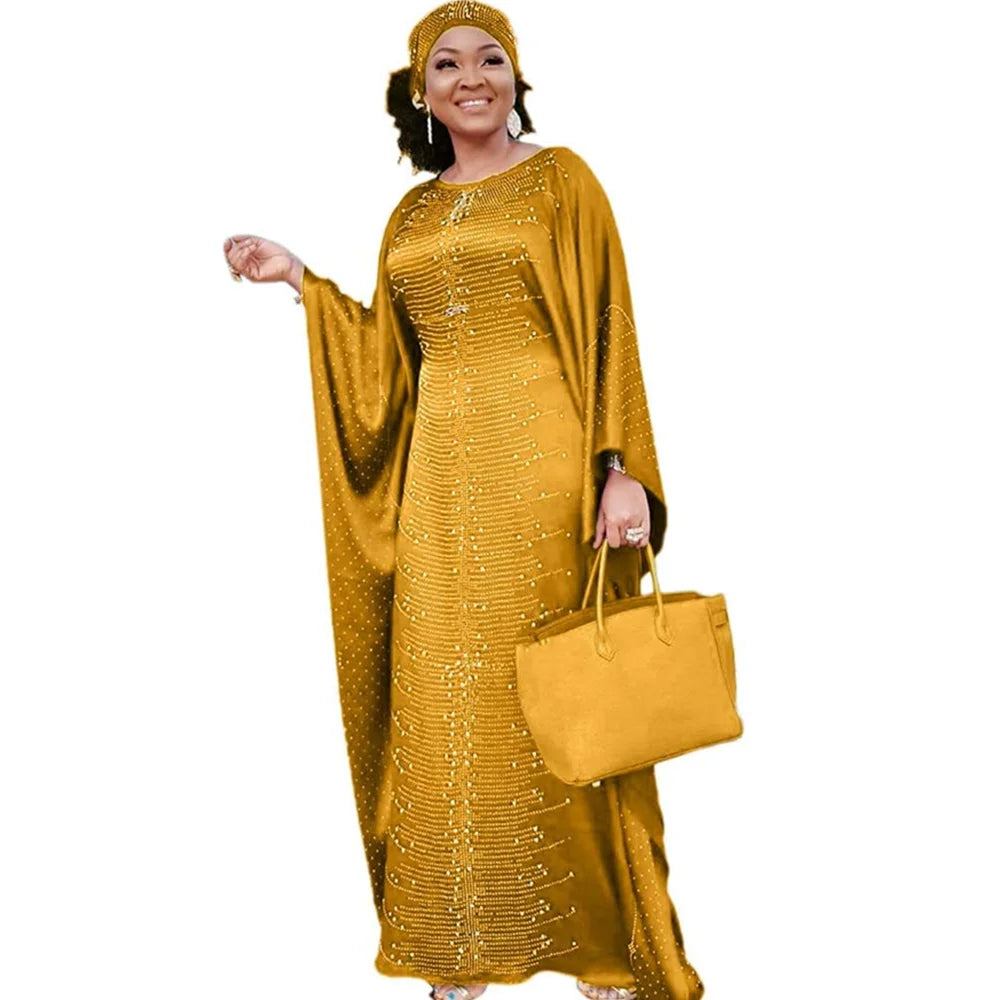 African Dresses for Women Plus Size Lady Africa Clothes Dashiki Ankara Outfits Gown Kaftan Muslim Wedding Party Long Maxi Dress