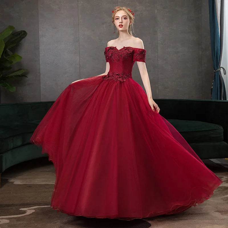 Maxy New Fashionable Strapless Vocal Art Exam, Beautiful Voice Performance, Fluffy Skirt, Stage Host, Annual Meeting, Evening Gown