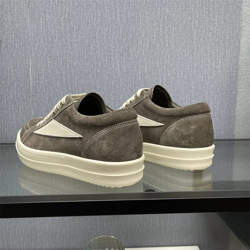 Visco Men Shoes Low Top Women Casual Lace Up Suede Leather Luxury Trainers Vintage Trendy Designer High Quality Sneakers