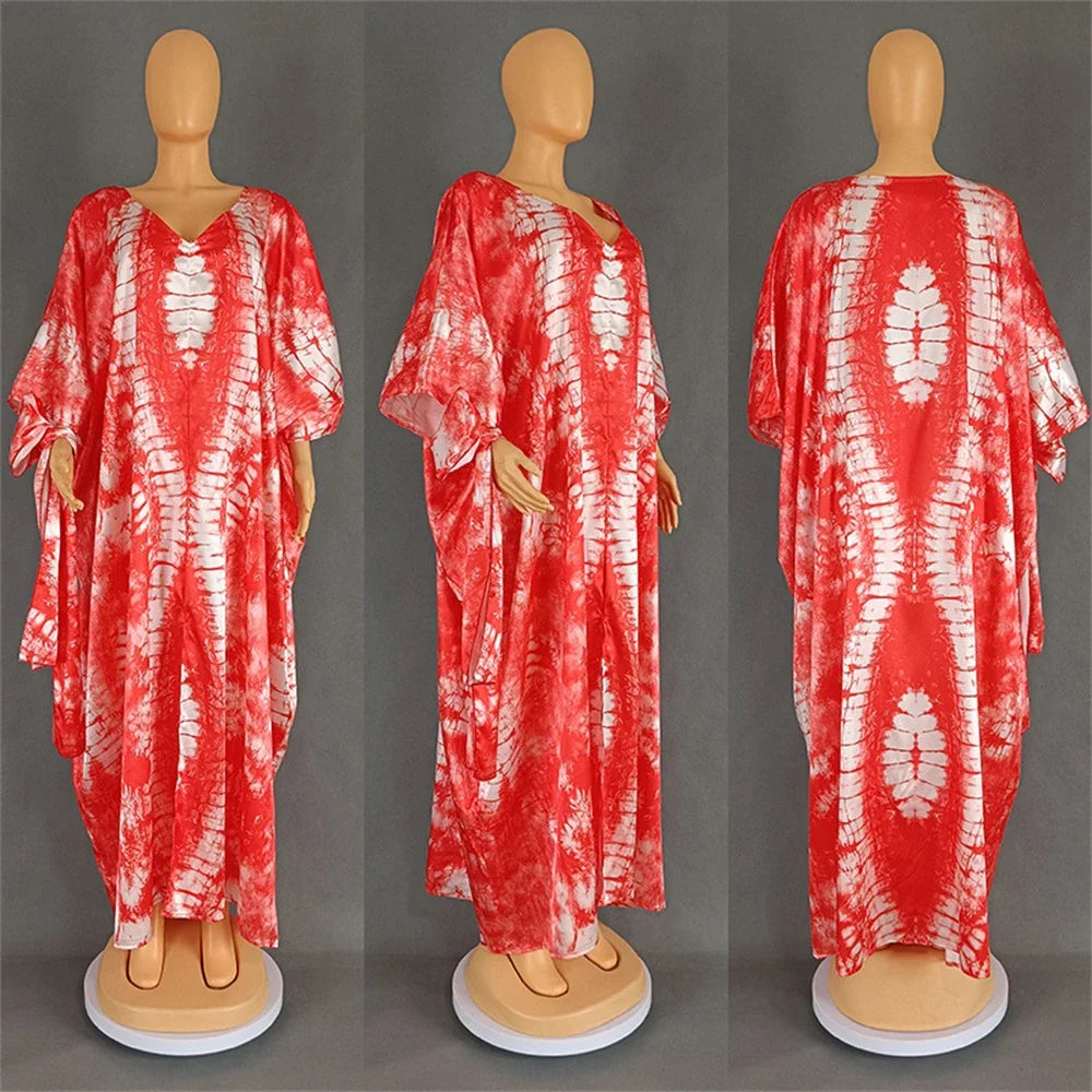 Maxy Dresses for Women Print Boubou Robe Muslim Dress Ankara Dashiki Africa Clothing Dubai Kaftan Turkey Abaya Vestidos