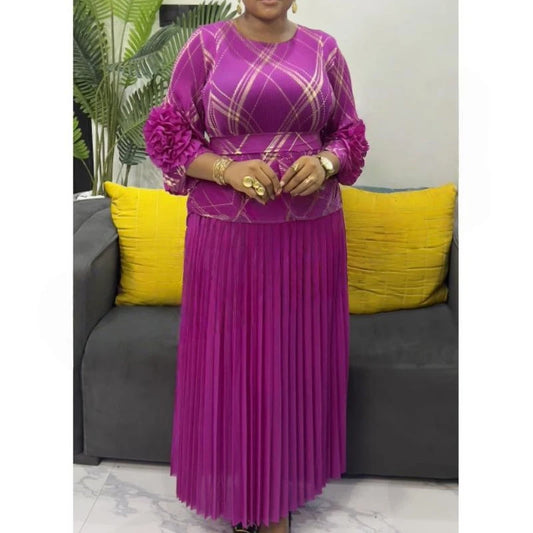 Maxy 2 pieces African dresses for women fashion Africa clothing dashiki evening dress traditional robe africains femme 2025