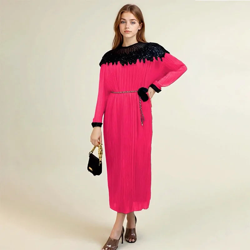 Amay Sequin Plus Size Evening Dresses for Women Luxury Gown Elegant Wedding Party Evening Long Dress Ankara Ladies Clothing