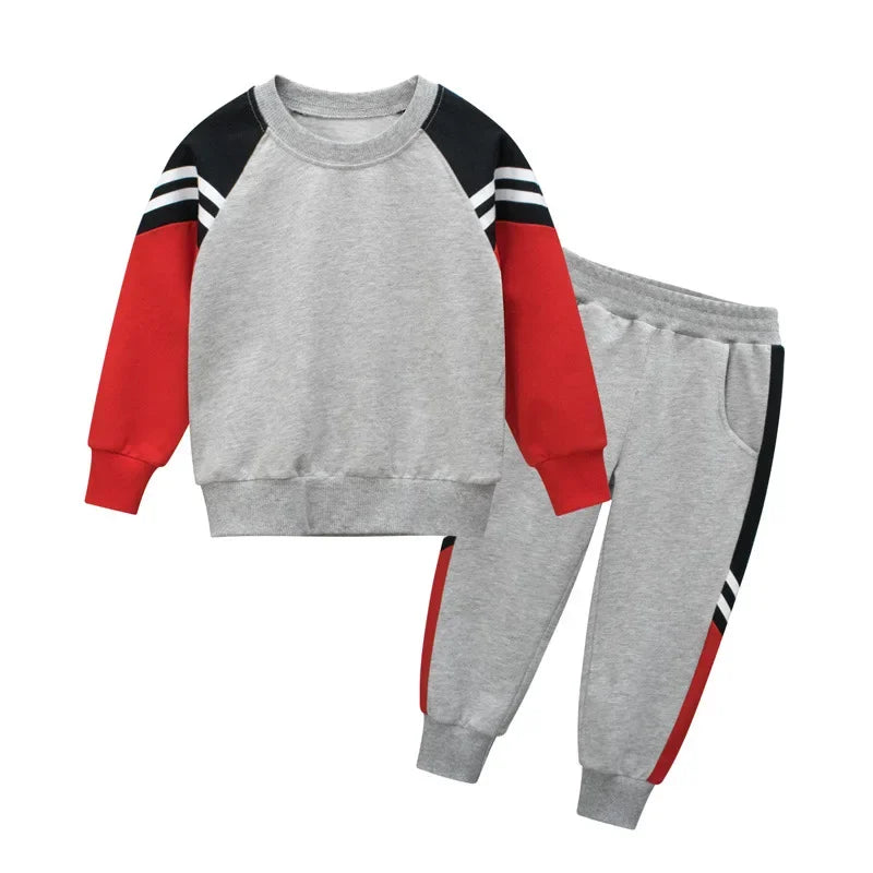 Maxy Kids Clothes Baby Boy Tracksuit Sets Toddler Girl Cotton Sweatshirts+Pants 2 Pcs Sport Suits Pullover Set Children Outfit