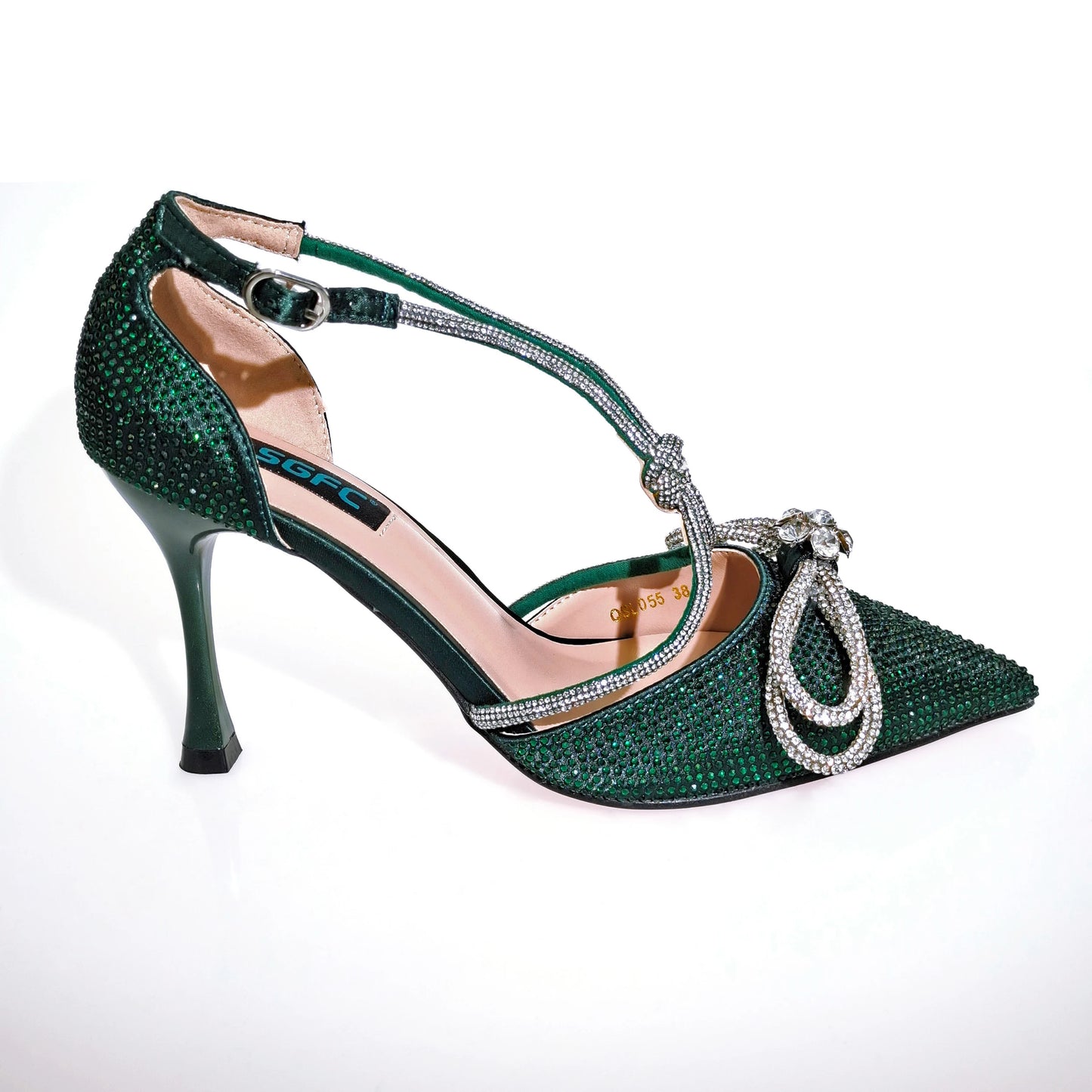 Maxy New Arrival Fashionable Shoes and Bag Silver Color Women's Wedding Special Appliques for African Lady Sandals