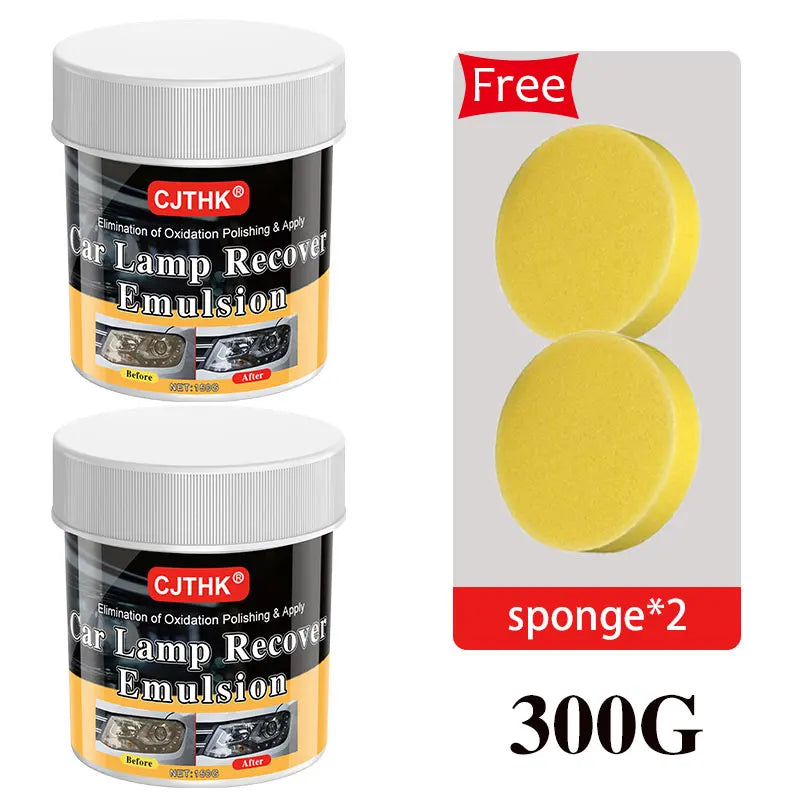 Visco Car Headlight Restoration Polishing Kit - Scratch Remover and Oxidation Cleaning Repair Paste, Used for Polishing Car Headlights, Restoring Bright Shine